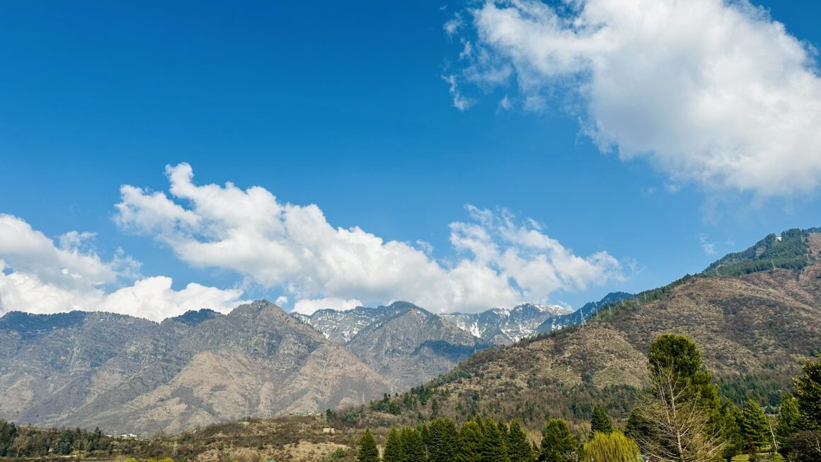 Mountain View from The Chashme Shahi Garden