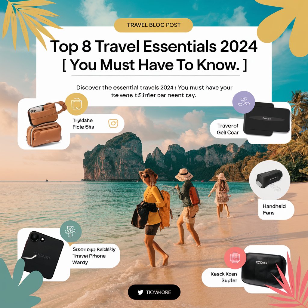 Top 8 Travel Essentials 2024 | You must have to know