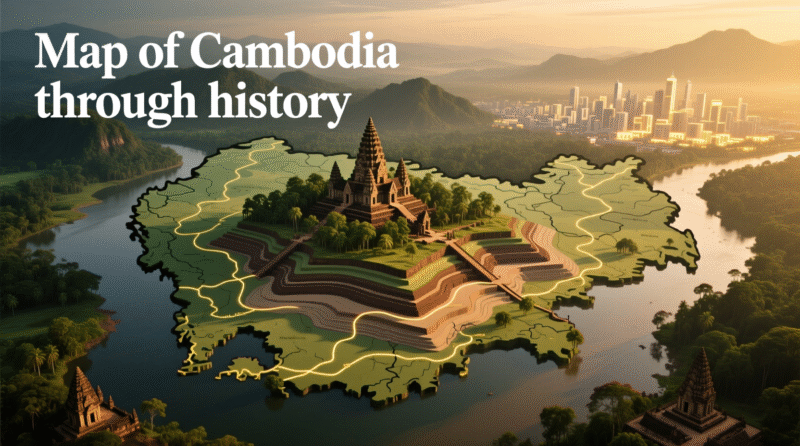 Map of Cambodia through history